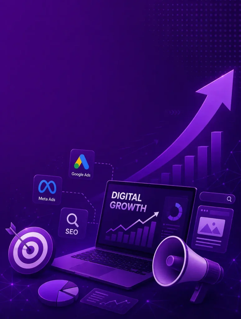 Digital marketing services in delhi with Google Ads, Meta Ads, SEO and performance analytics